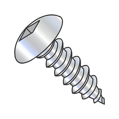 Usa Industrials Self-Drilling Screw, #6-18 x 3/8 in, Zinc Plated Steel Truss Head Square Drive BULK-SCRW-16784
